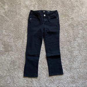 SO capri black denim cropped jeans